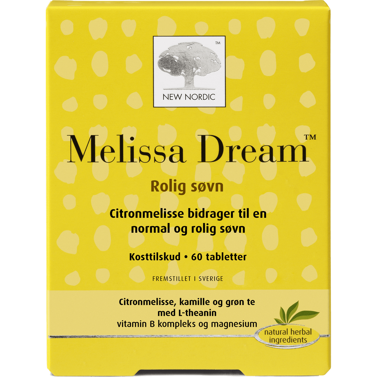 New Nordic Melissa Dream | 60 tabletter fra New Nordic