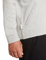 Bambus Menn Pullover Hoodie Lysgrå