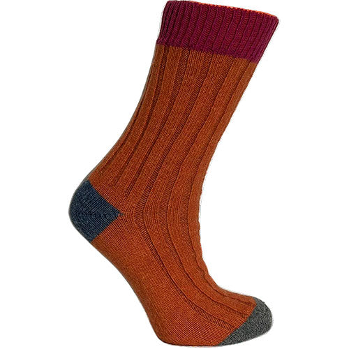Merinosokker Cerise/oransje