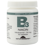 Natur-Drogeriet B3 Niacin 30 mg | 50 tabletter fra Natur-Drogeriet