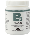 Natur-Drogeriet B3 Niacin 30 mg | 50 tabletter