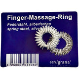 Finigrana Akupressurring, fjærstål sølvfarget, 20 mm fra Finigrana