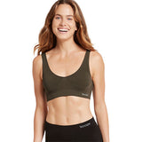 Boody Padded Shaper Crop Bra Dark Olive | Str. Xl fra Boody