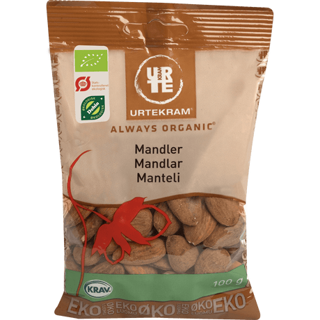 Urtekram Mandler Søte Økologisk | 100 g fra Urtekram