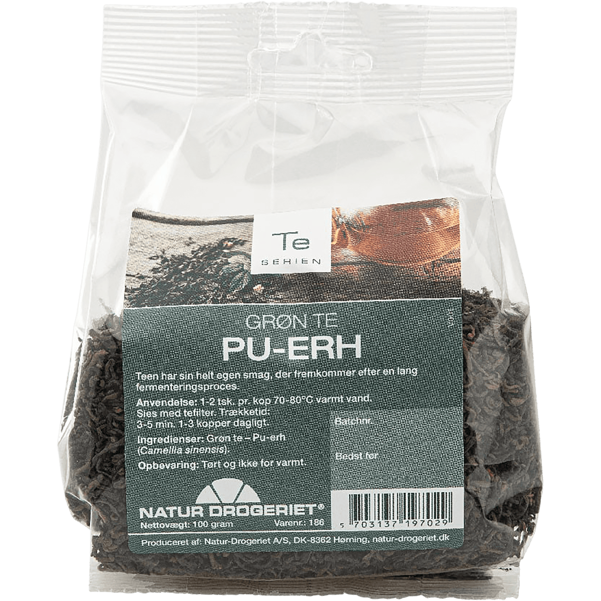 Natur-Drogeriet Pu-erh te | 100 g fra Natur-Drogeriet