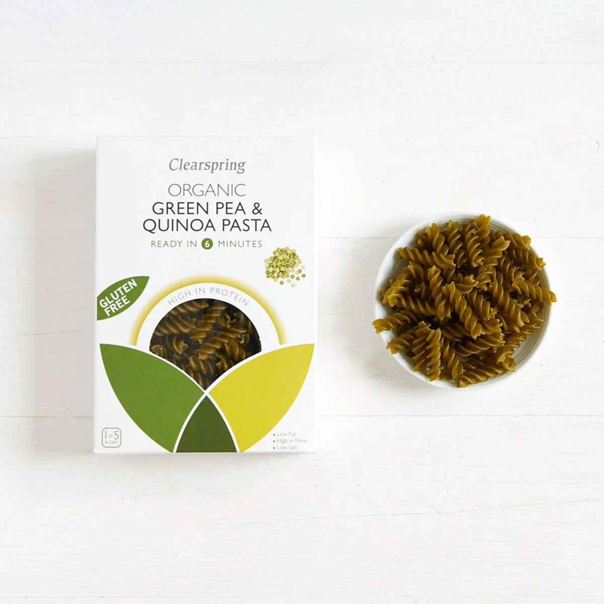 Glutenfri Fusilli Med Grønne Erter & Quinoa Øko, Vegansk