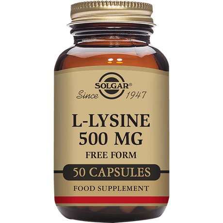 Solgar L-Lysine Aminosyre | 50 Kapsler