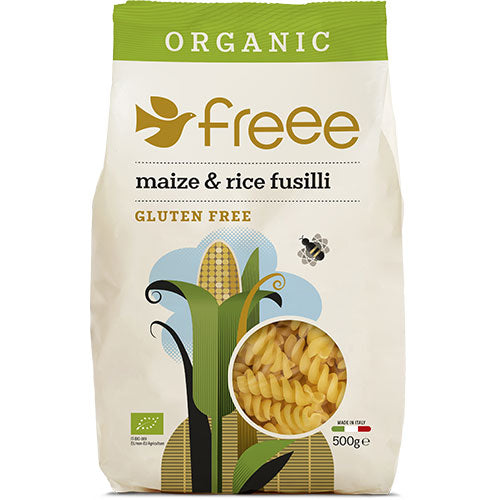 Organic Mais & Ris Fusilli Pasta Doves Øko - Glutenfri