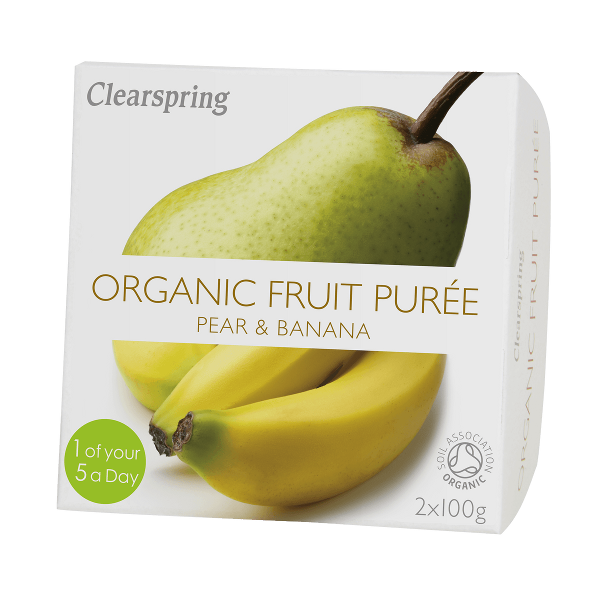 Clearspring Fruktpuré Økologisk 200 g | Banan Og Pære fra Clearspring