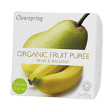 Clearspring Fruktpuré Økologisk 200 g | Banan Og Pære fra Clearspring