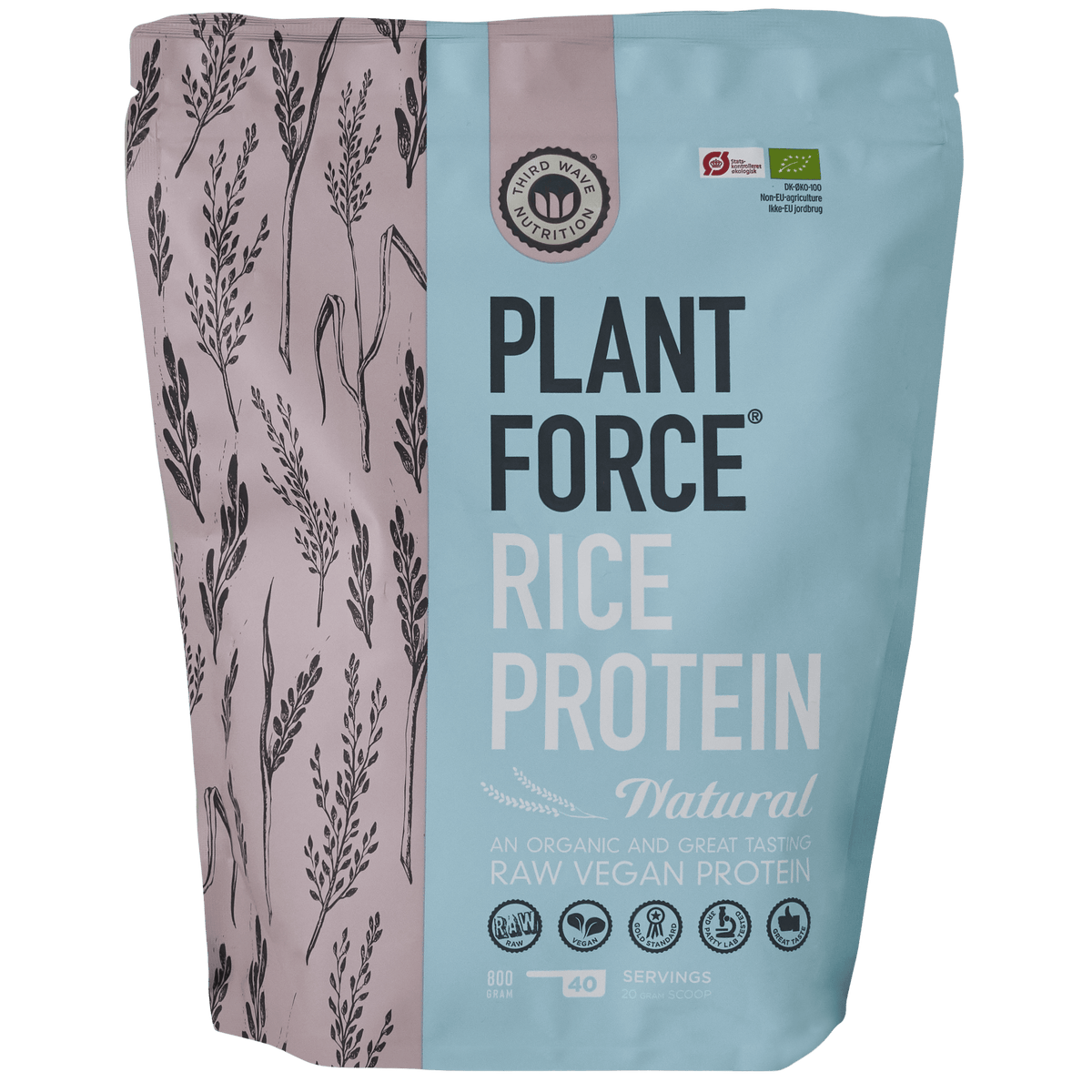 Plantforce Vegansk Risproteinpulver Nøytral | 800 g