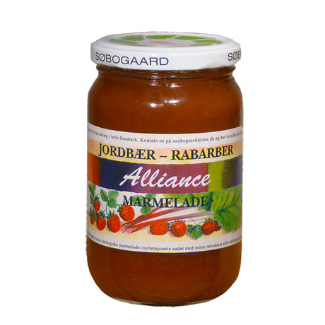 Jordbær/rabarbra syltetøy Ø