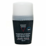 Vichy Homme Antiperspirant Deo Roll-on 48h Uparfymert fra Vichy