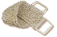 Sisal-massagestrop finstrikket
