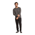 Men´s Long Sleeve Crew T-shirt Dark Marl str. M