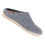 SHU`S Uldtøffel m. Læder Sål Denim | 37