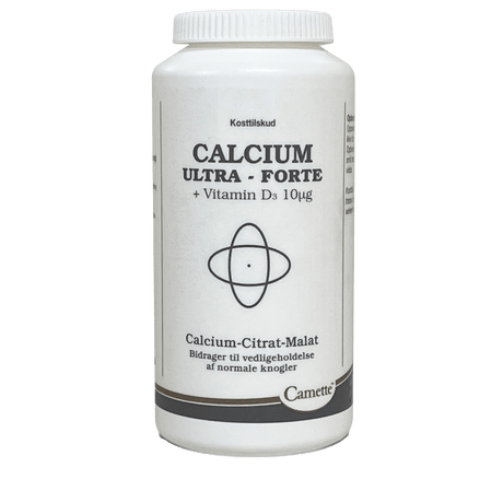 Camette Calcium Ultra Forte + Ekstra Vitamin D3 | 200 tabletter