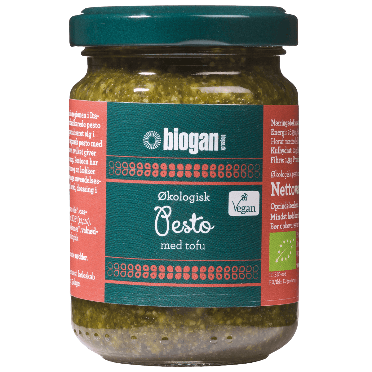 Biogan Vegansk Pesto Grønn Økologisk | 120 g
