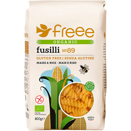 Organic Mais & Ris Fusilli Pasta Doves Øko - Glutenfri fra Doves Farm