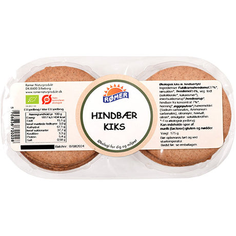 Kjeks M/bringebærfyll Økologisk