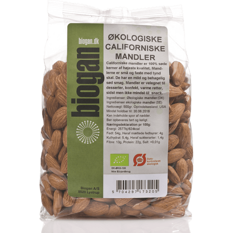 Biogan Mandler Californiske Økologisk | 400 g fra Biogan