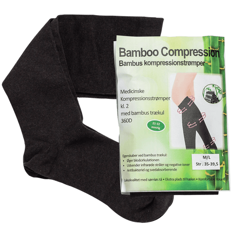 Bamboo Pro Kompresjonsstrømper m/ bambus | Str. M/L