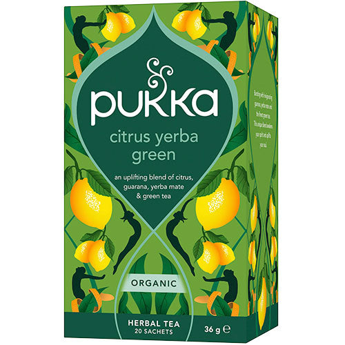 Pukka Citrus Yerba Green Te Økologisk | 20 poser