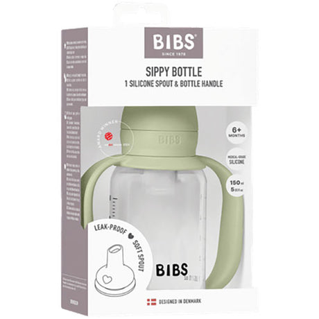 BIBS Baby Sippy Bottle Spout Silicone Sage
