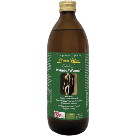 Oil of Life Linfrø- & Nattlysolje Kvinne Økologisk | 500 ml