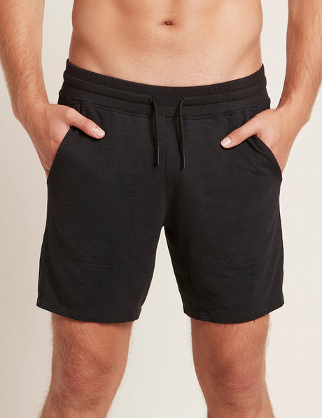 Bambus Menn Sweat Shorts Svart