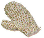 Sisal-massagehandske finstrikket